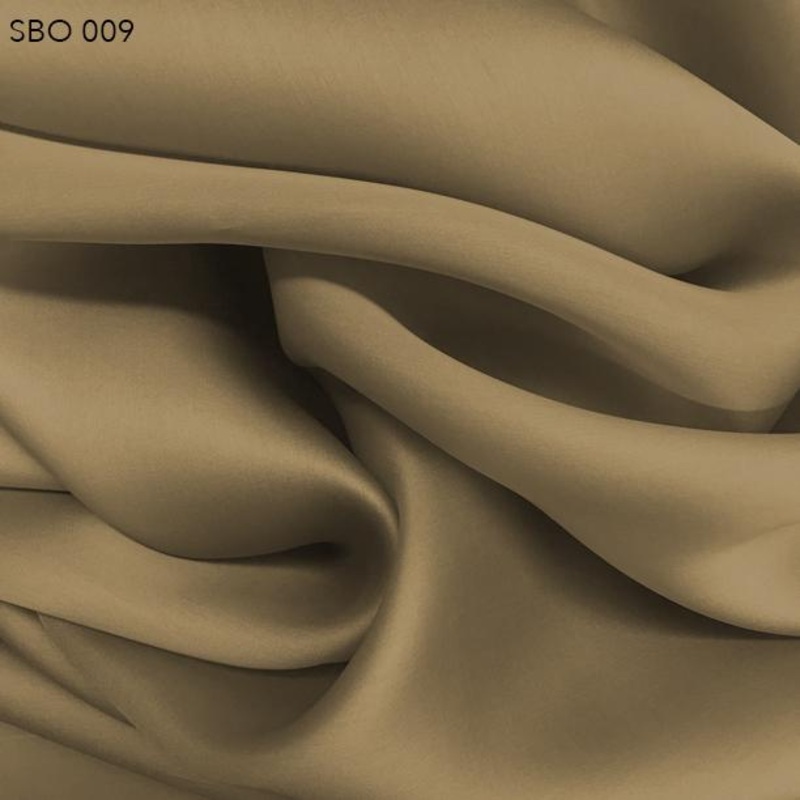 Satin Faced Organza – Olive Grey Fabric by the Yard