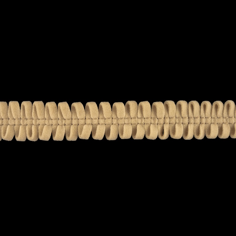 Cream Loopy Faux Suede Trim – 0.625″