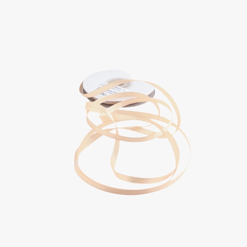 Satin Ribbon 6mm Peach #923 Per Met