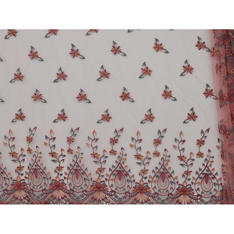 130cm Vintage Embroidered Tulle BF725-4 BF725-4