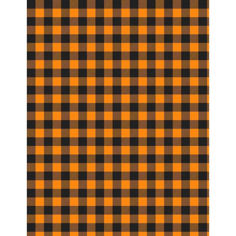 Buffalo Check Orange and Black