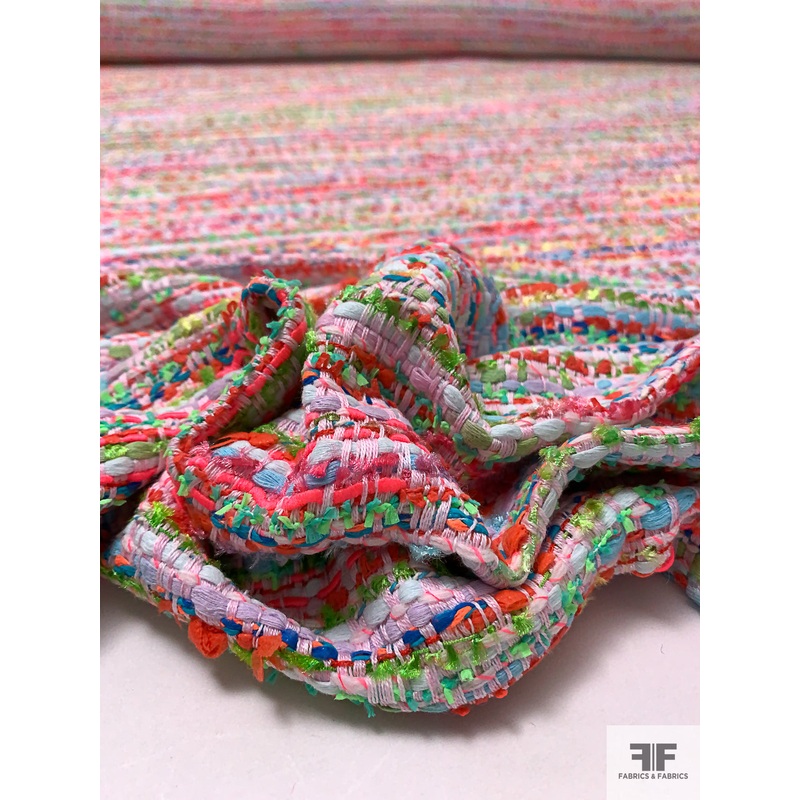 French Novelty Tweed – Multicolor Fabric by the Yard