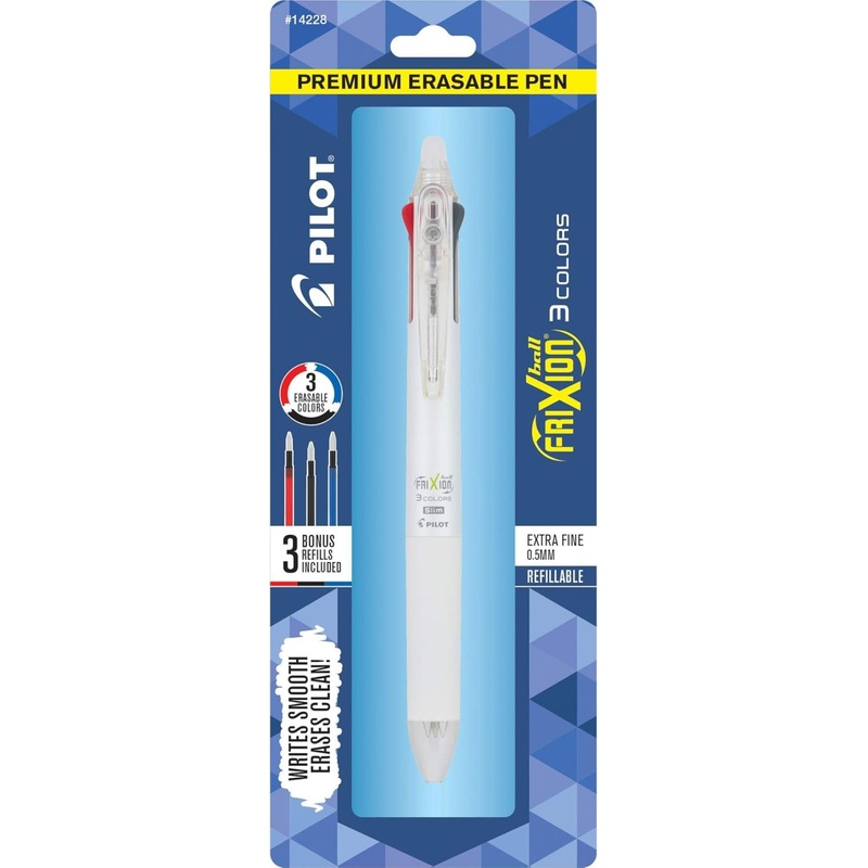 Frixion Pen 3 Colour Multi by Pilot – Heat Erase (single pen)