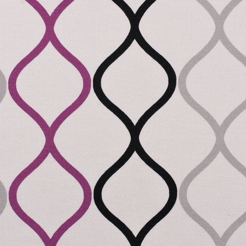 Magenta and Black Geometric Geometric Canvas
