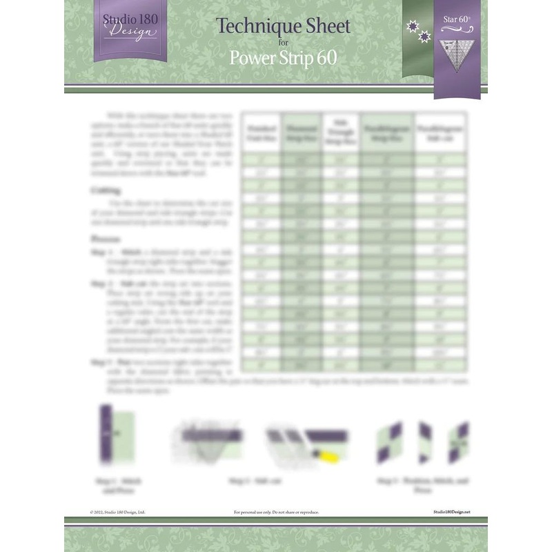 Power Strip 60 Technique Sheet by Studio 180 Designs