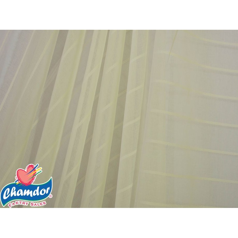280cm Brody Voile Curtaining Collection Cream CU159-2 CU159-2