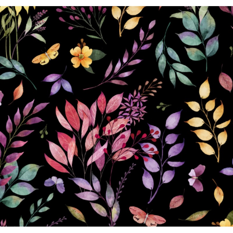 Botanical Magic 3022-32067-956 Black Multi