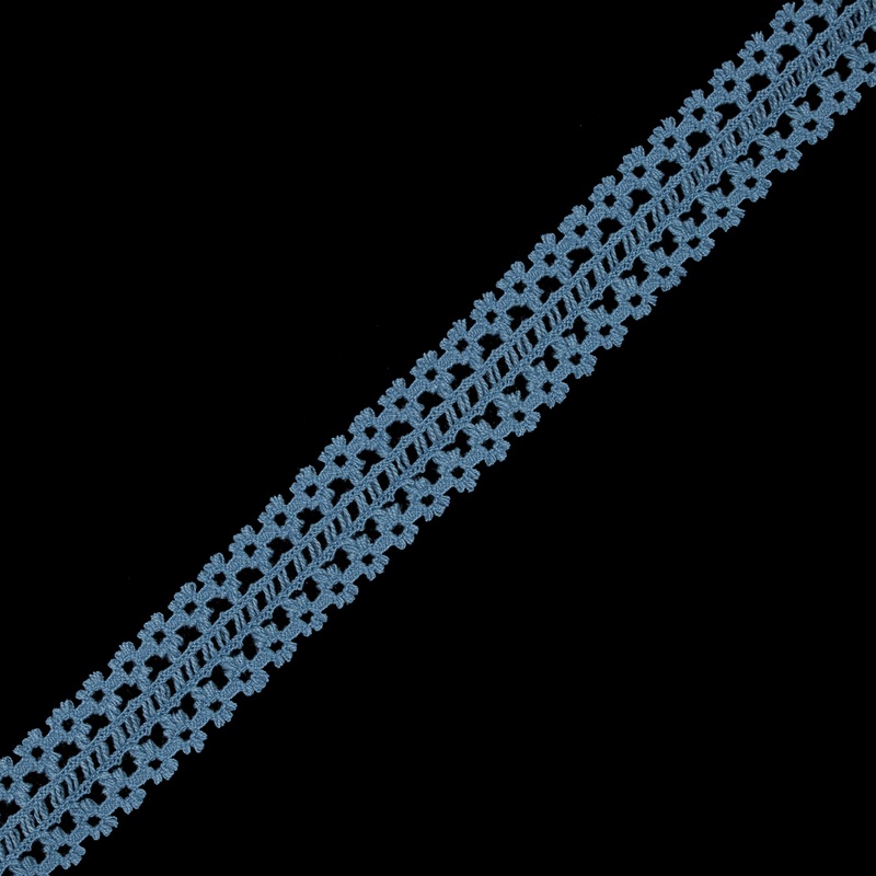 Colonial Blue European Crochet Trim – 1.5″