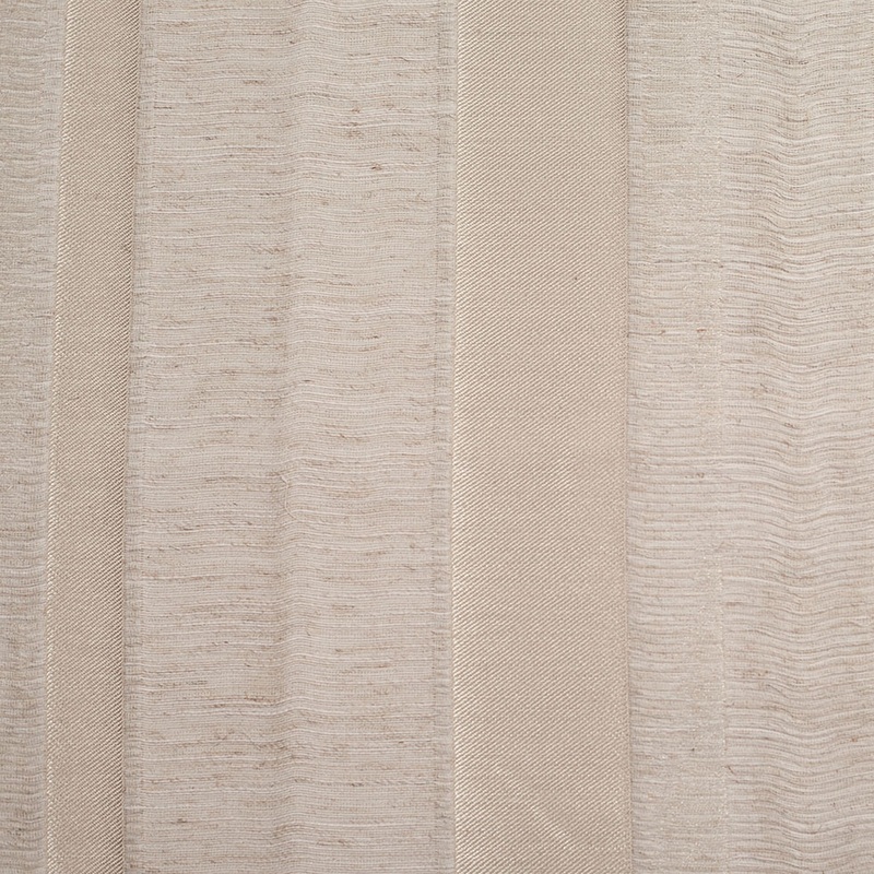 Gold/Linen Stiped Polyester Woven