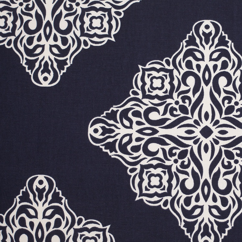 Midnight Blue Light-Weight Printed Cotton Woven