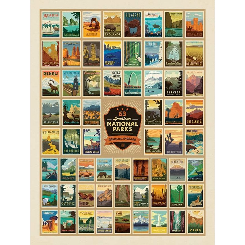 National Parks Wilderness Wonder 54″ x 72″ Panel