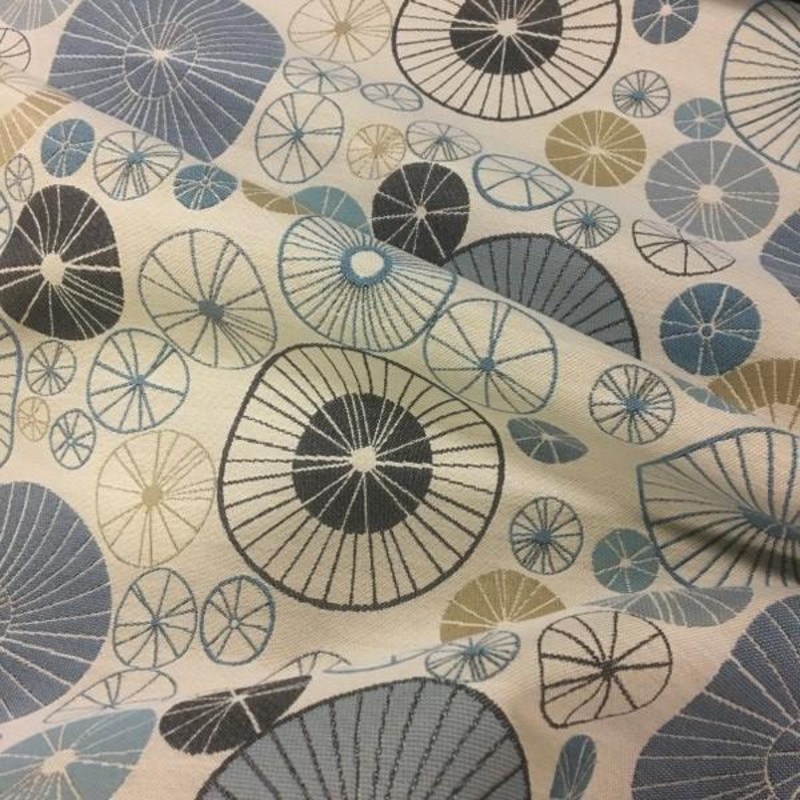 Remnant of CF Stinson Wish Surfer Blue Sunbrella Upholstery Fabric Order Product 1