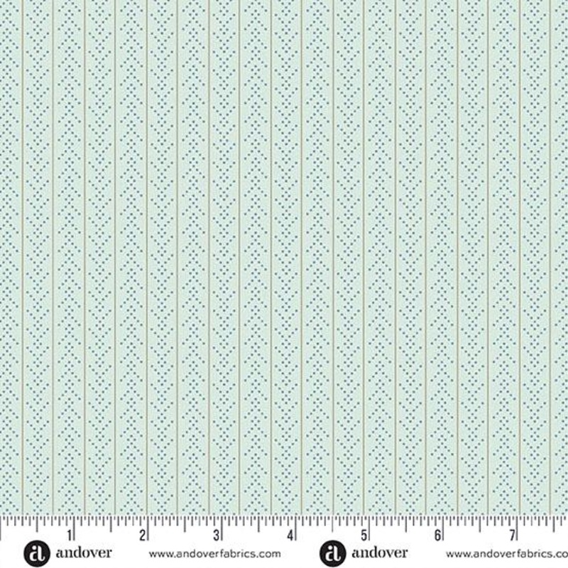 Sewing Bird  – A1620B Seafoam Chevron