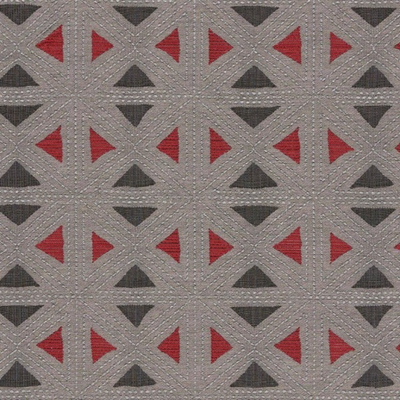 Arc-Com Geostitch Smoke Upholstery Fabric Order Product