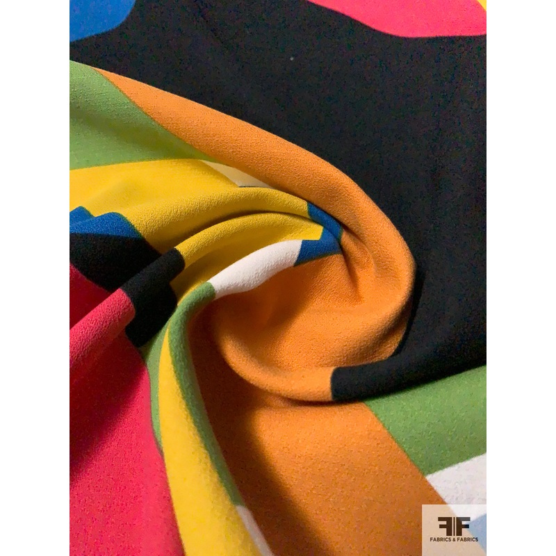 Art Collector Stretch Cotton with Noil Finish – Multicolor Fabric by the Yard