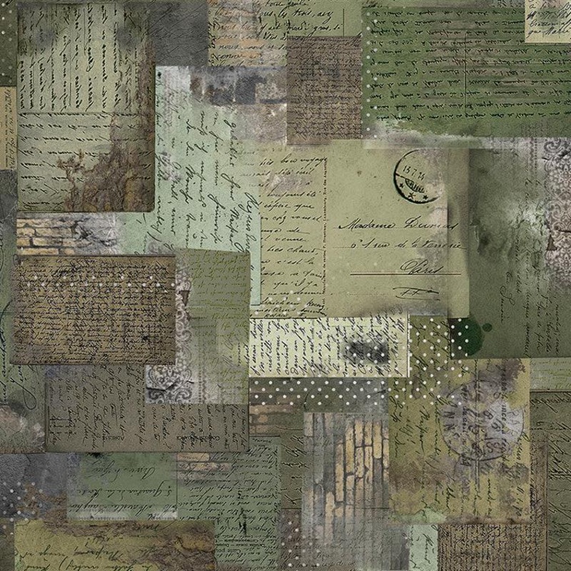 Boho Chick / Ephemera in Dusty Green