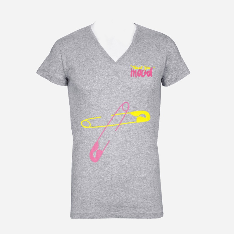 Gray “Safety Pin” Mood T-shirt