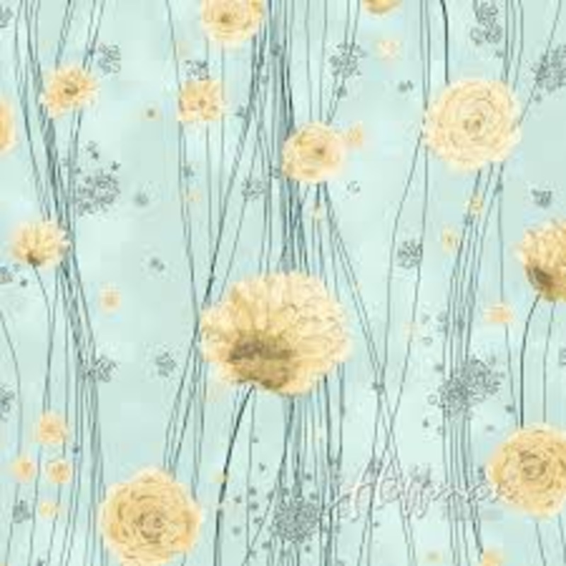 Painted Petals Seafoam