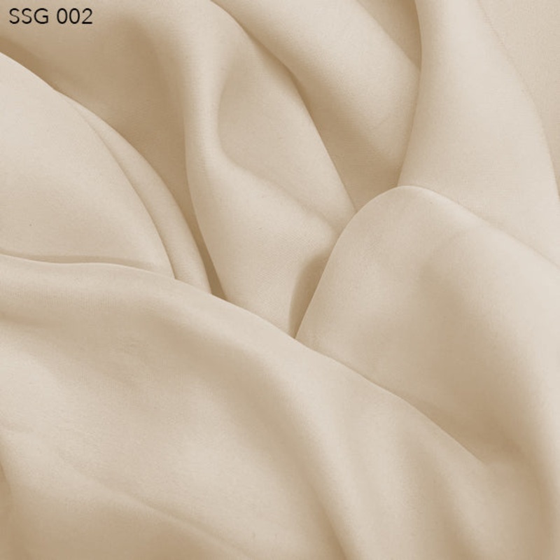 Silk Georgette – Sand Fabric by the Yard