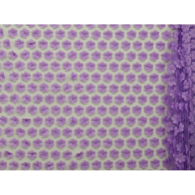 130cm Laser Cut 3D Flower Embroidery Tulle BF637-6 BF637-6