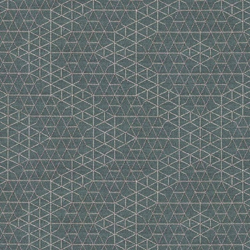 Designtex Net Patina Geometric Blue Upholstery Fabric Order Product