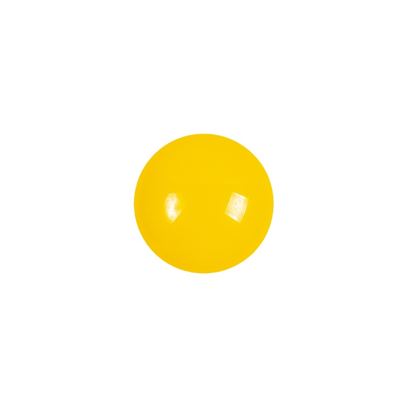 European Yellow Self Back Glass Button – 20L/12.5mm