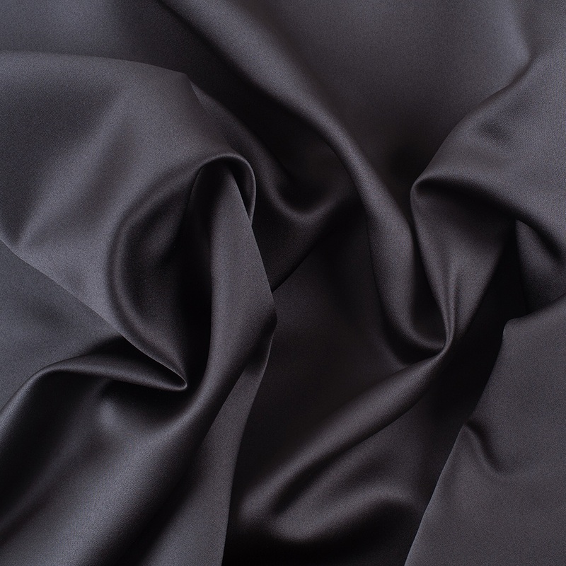 Polyester Satin – Charcoal Gray – Reverie Collection