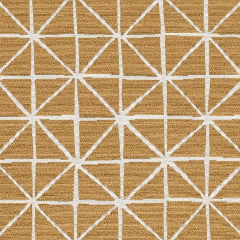 Remnant of Arc-Com Grid Wheat Upholstery Fabric Order Product 1