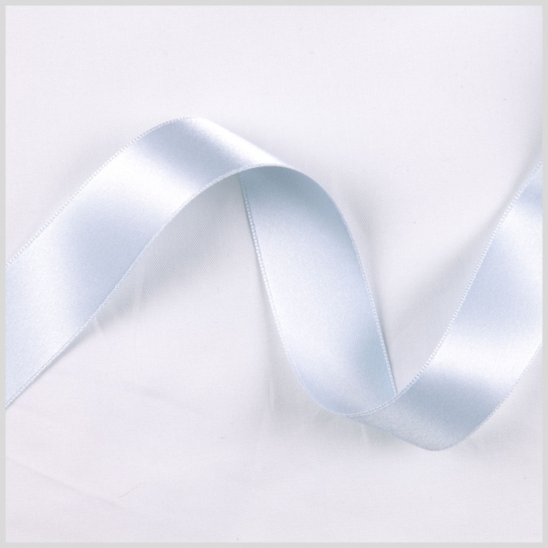 2.5″ Pale Blue Double Face French Satin Ribbon