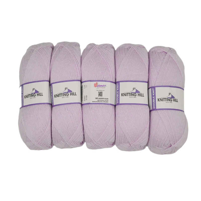 5pc 100G Knitting Hill Double Knit Lilac 2000000001067