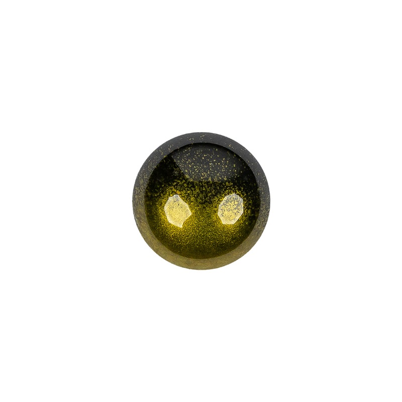 Italian Metallic Yellow Shank Back Button – 20L/12.5mm