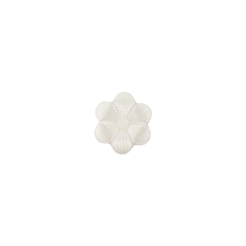Italian Pearl Icing Flower Shank Back Nylon Button – 17L/10.5mm