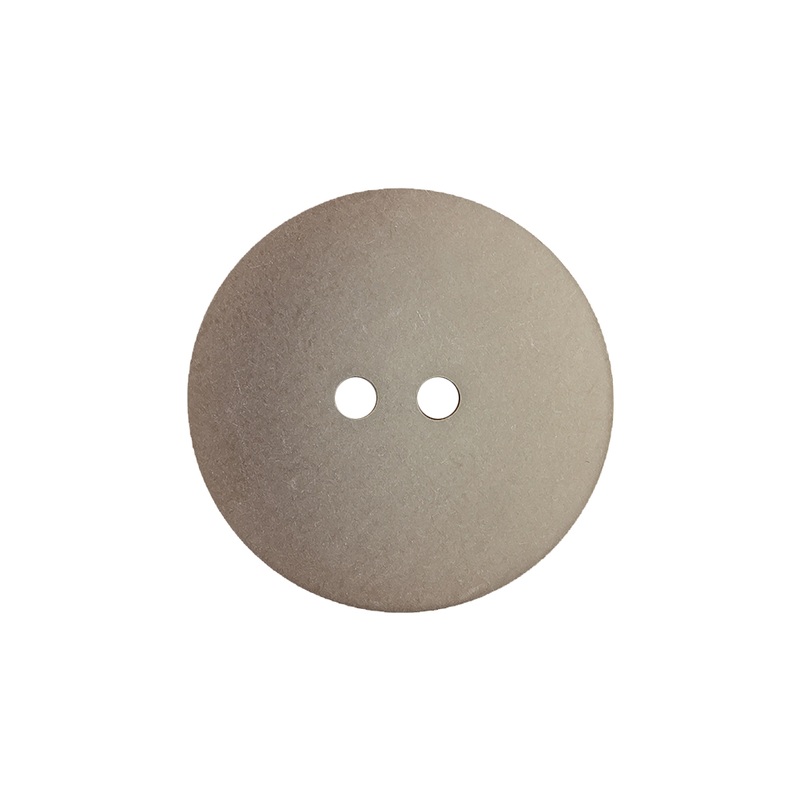 Opal Gray Matte Low Convex 2-Hole Plastic Button – 36L/23mm
