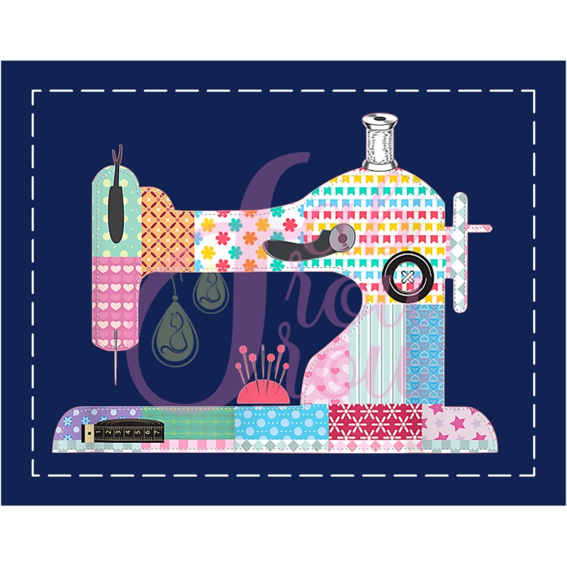 Patchwork Sewing Machine 2 Magnet