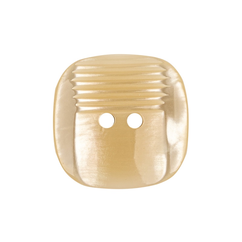 Yoke Iridescent 2-Hole Square Plastic Button – 40L/25.5mm