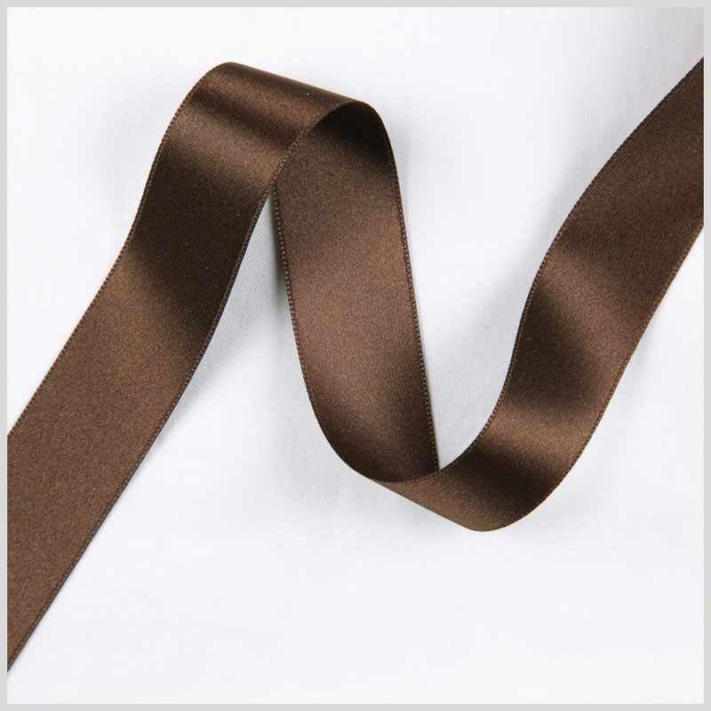 1.5″ Brown Double Face French Satin Ribbon