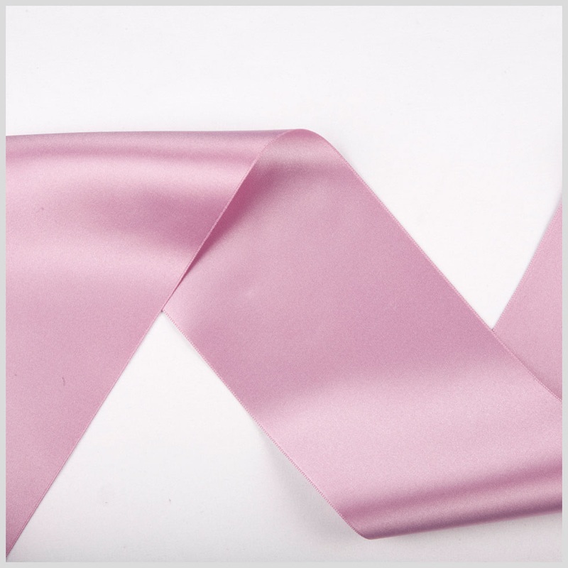 3.75″ Mauve Double Face French Satin Ribbon
