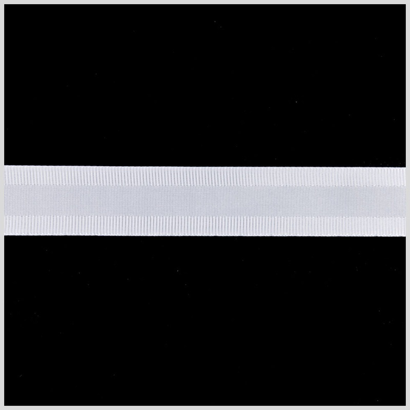 5/8″ White Satin Grosgrain Ribbon