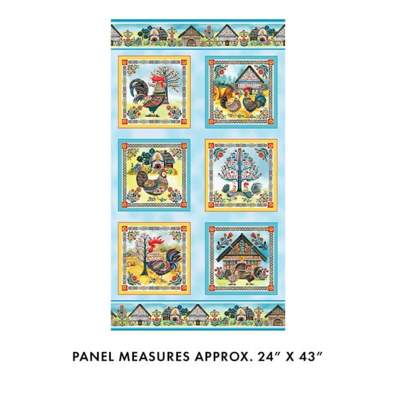 Farm Feathered Folk  –   15032-99 Folk Farm Panel