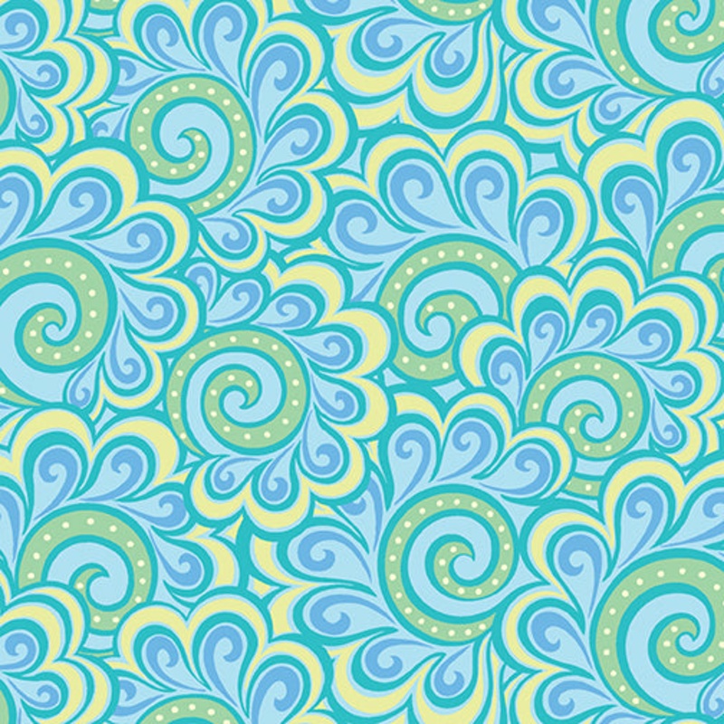 Free Motion Fantasy Turquoise