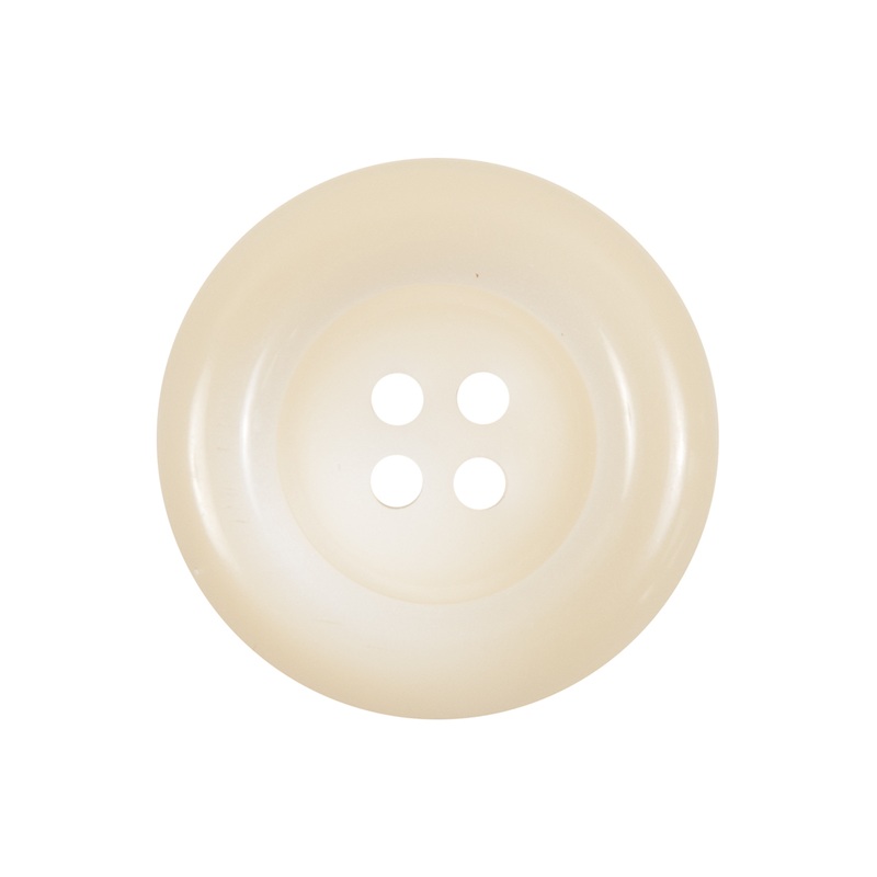 Ivory Plastic 4-Hole Button – 40L/25.5mm