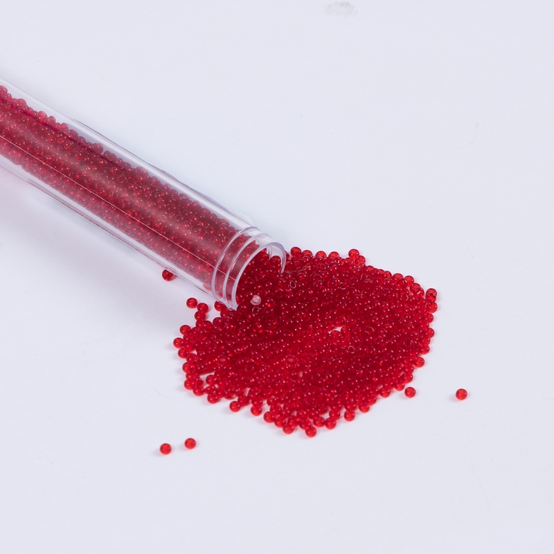 Light Red Clear Czech Seed Beads – Size 10