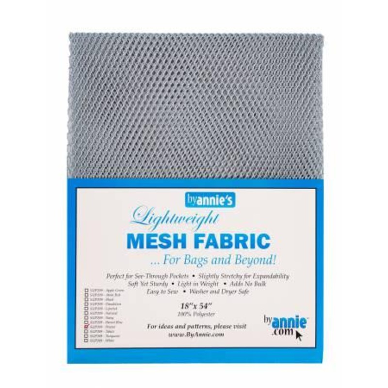 Lightweight Mesh Fabric Pewter 18x54in