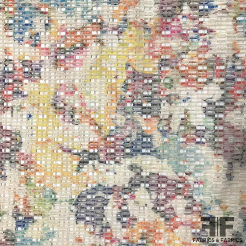 Novelty Abstract Netting – Multicolor Fabric by the Yard
