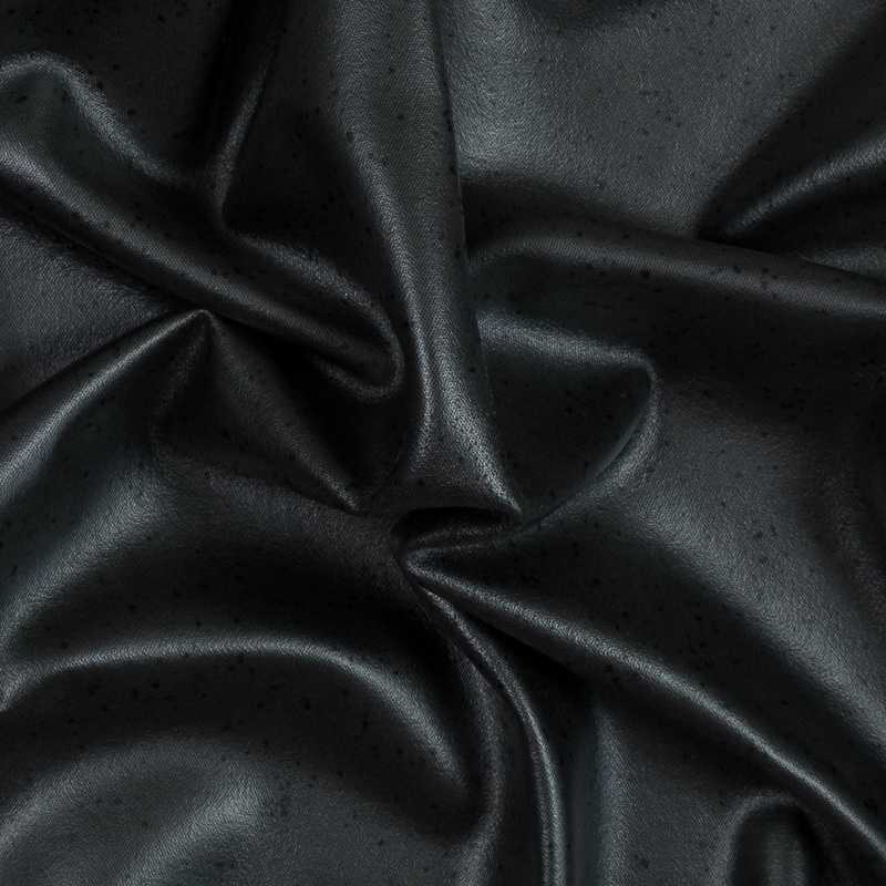 Black Wool Felted Coating with Speckled Laminate