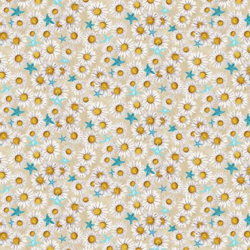 CLEARANCE – Beach Bound – Daisy Allover603-44 – Beige