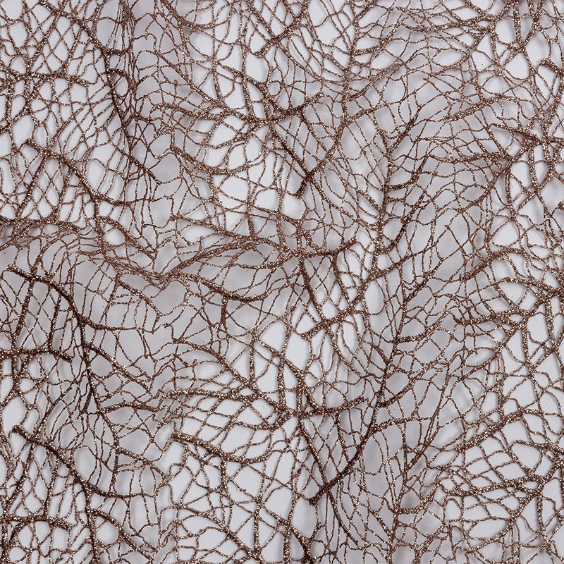 Guipure Lace with Glitter – Rose Webbed Branches