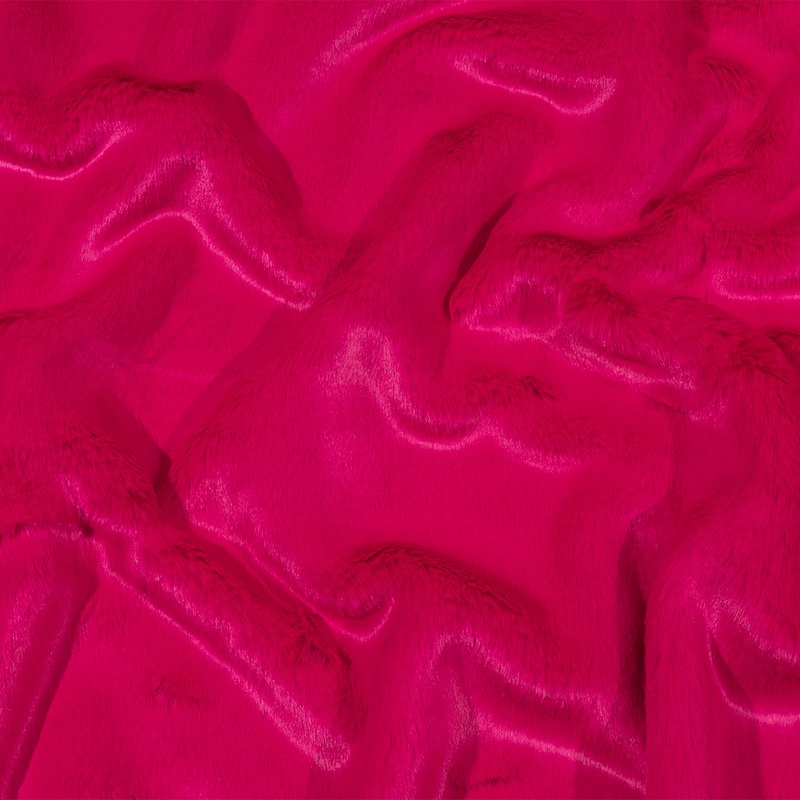 Magenta Short Pile Luxury Faux Fur
