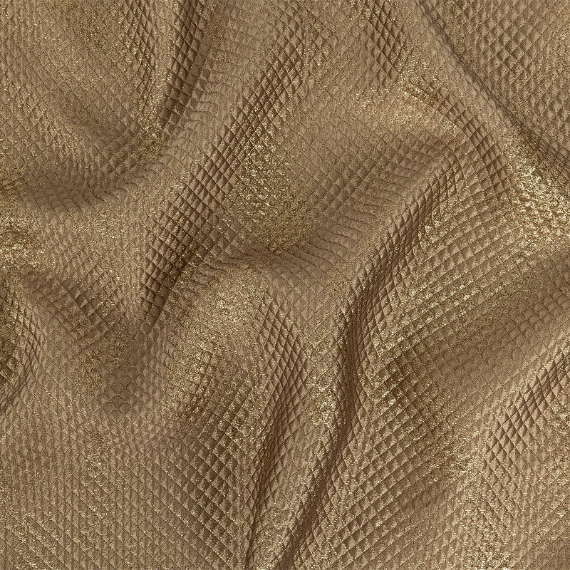 Mood Exclusive Jolene Metallic Gold Tiny Diamonds Quilted Luxury Brocade