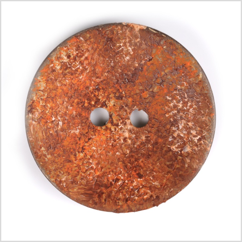 Orange 2-Hole Coconut Button – 80L/50.8mm